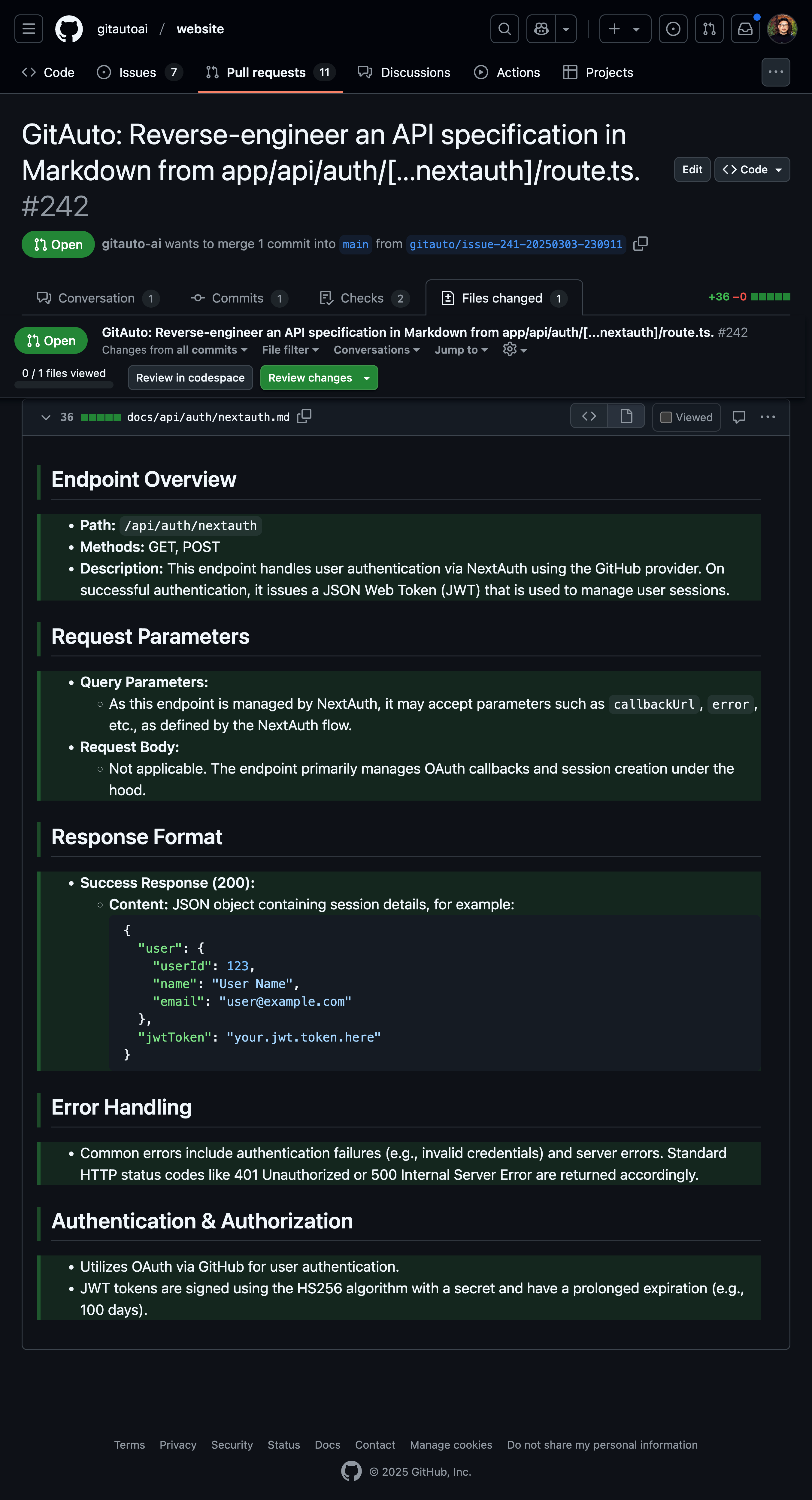 Standardized Markdown documentation