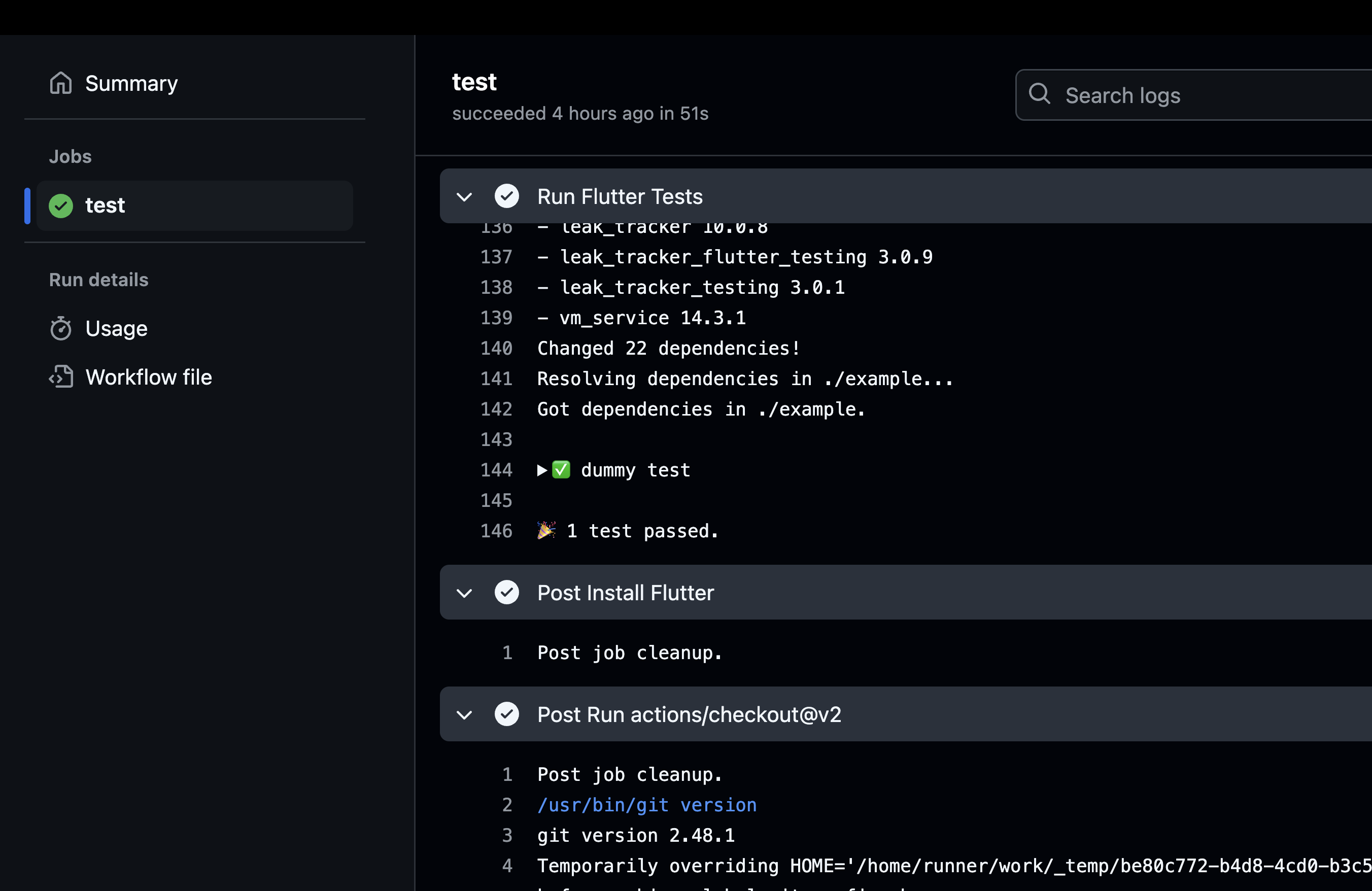 Test Execution Logs